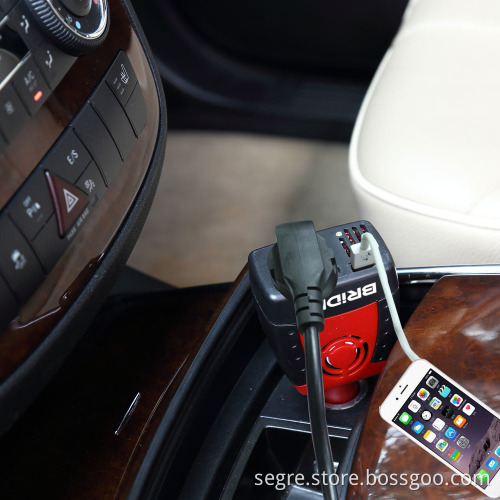 hot sales 150w car power inverter dc 12v to ac 220v mini car inverter with USB output